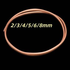 Copper Pipe Tube Plumbing Microbore 2/3/4/5/6/8mm Water Gas DIY Length Available