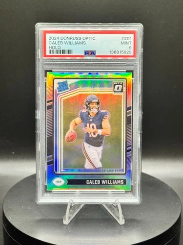 2024 Donruss Optic Caleb Williams Holo #201 PSA MINT 9