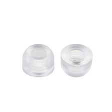 20pcs 3mm Hole Dia Silicone Pushbutton Tactile Switch Caps Protector Transparent