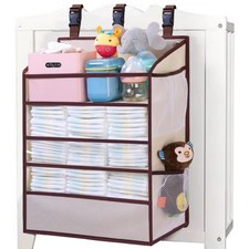 XL Hanging Diaper Caddy Organizer for Changing Table, Crib, Playard, Wall, Re...
