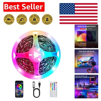 Modern 3.28ft LED Strip for TV with Music Sync & App Control   Ultimate Ambience
