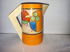 Clarice Cliff Melon Orange Conical Jug 17.5 cm