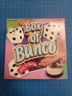Winning Moves Official Box of Bunco Complete 2-12 Players Dice Game Fun