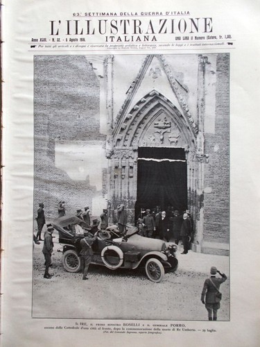 L'illustrazione Italiana 6 Agosto 1916 WW1 Giordana Altipiani Dompierre Trieste - Picture 1 of 1