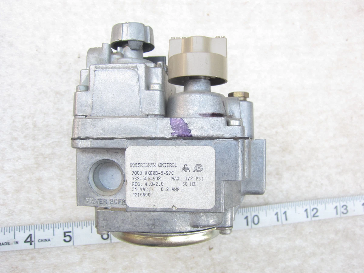 ROBERTSHAW GAS VALVE UNITROL 7000BERS7B 403501577 GG64, 45 OFF
