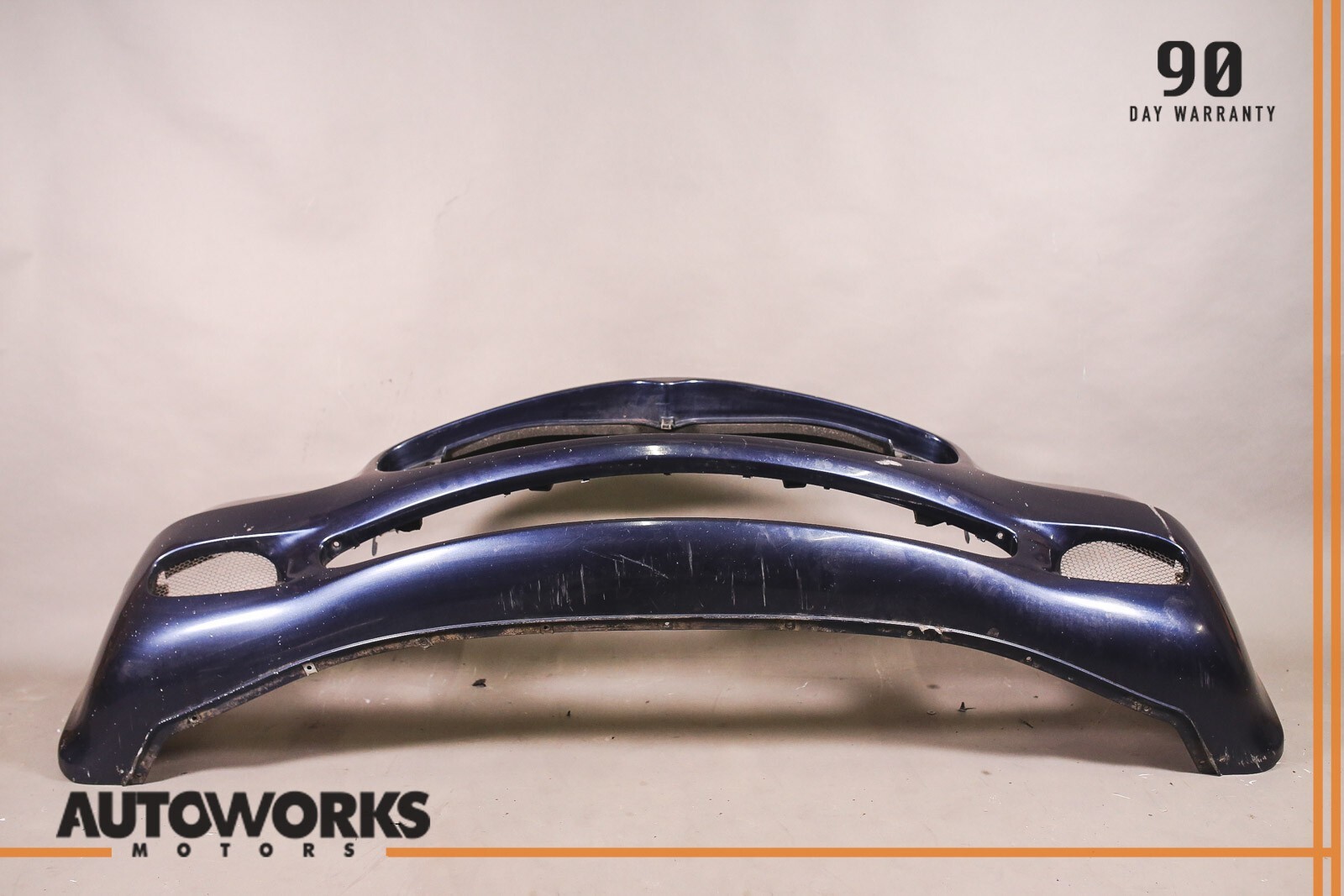 03-08 Maserati Quattroporte M139 Front Bumper Cover Panel Blue Nettuno OEM