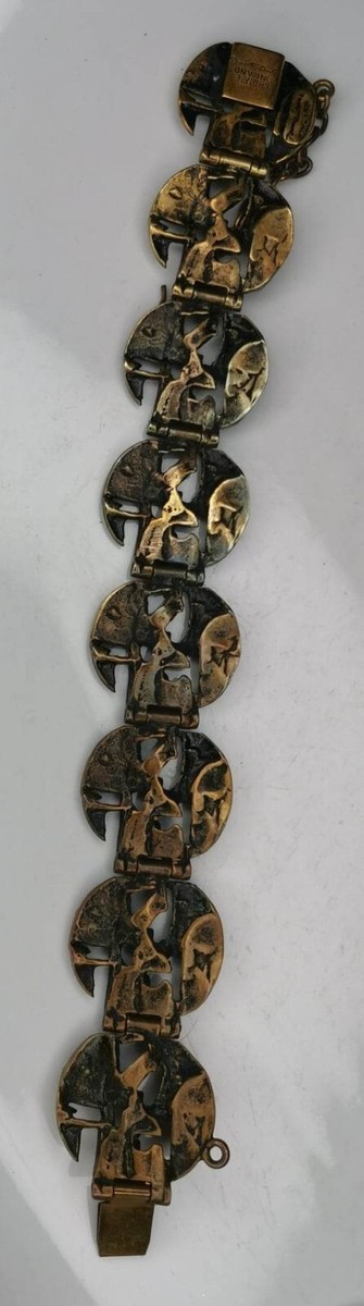 Jorma Laine vintage Bronze bracelet Finland Nordic design Finnish