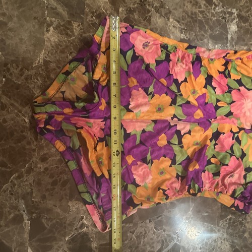 Costume da bagno floreale Maxine Of Hollywood Vibe anni '70 anni '80 unico pezzo - Taglia 16 non disponibile - Foto 9 di 17