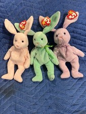 RETIRED Ty Beanie Baby HIPPITY HOPPITY FLOPPITY BUNNYS RARE MINT w/Tags , ERRORS