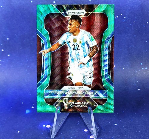 2022 Prizm World Cup Argentina Championship Player Green Wave Prizm Refractors - Picture 2 of 19