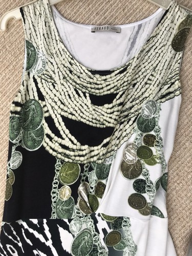 Feraud Stylish Stretch Summer Beach Dress Size 12 - Worn Once - Picture 6 of 8