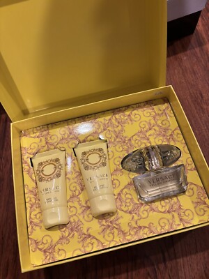 NEW In Box- Versace Yellow Diamond 3pcs Eau De Toilette Gift Set - 1.7fl Oz Each