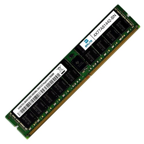 4X77A81442 - Lenovo Compatible 64GB DDR5-4800Mhz 2Rx4 ECC registered RDIMM - Picture 2 of 3
