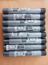 Wheatland Tube Galvanized Conduit Nipple 1/2" X 6" NEW. Lot of 8. Free Shipping
