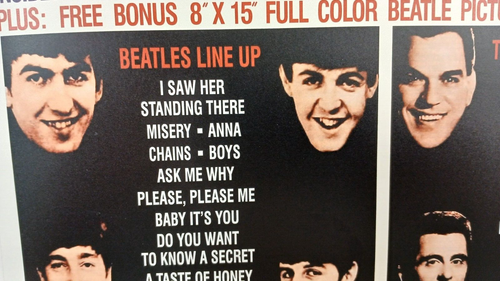 Beatles vs Four Seasons VJ Album Fantasy Cover Mono DX 30 Not Gatefold Vee Jay - Picture 3 of 3