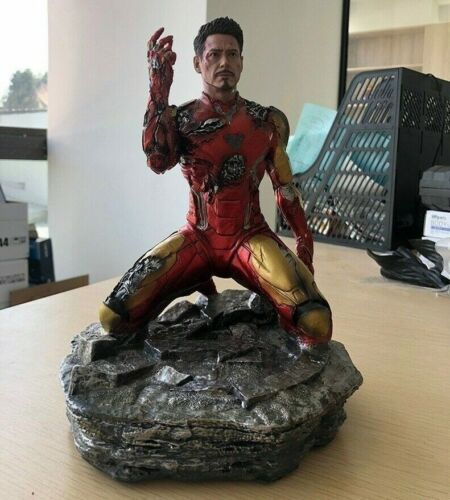 Marvel Endgame Tony Stark Iron Man Mark85 Finger Snap Lights statue figure 24cm - Picture 5 of 12