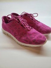 Cole Haan ZeroGrand Pink Perforated Lace-Up Sneakers Womens Size 8 W03207