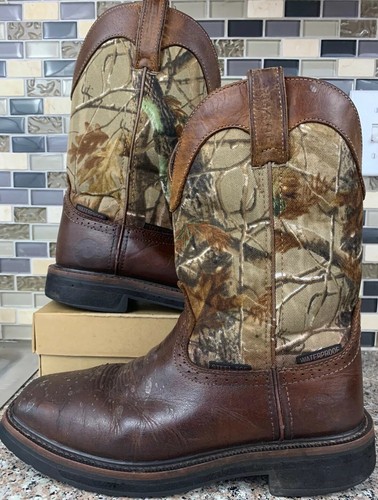 Justin Waterproof Camo Pull-On Work 