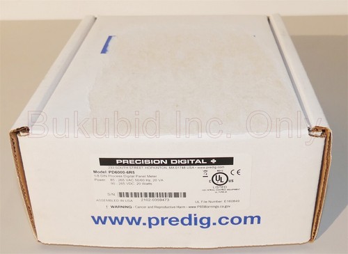 Nuevo medidor de panel digital de proceso Precision Digital PD6000-6R5 1/8 DIN - Imagen 9 de 9