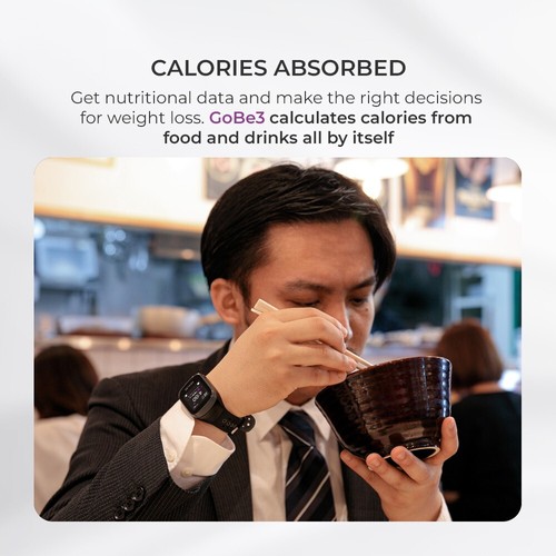 HEALBE GoBe3 - Fitness Tracker with Stress Management, Automatic Calorie Intake - Picture 4 of 70