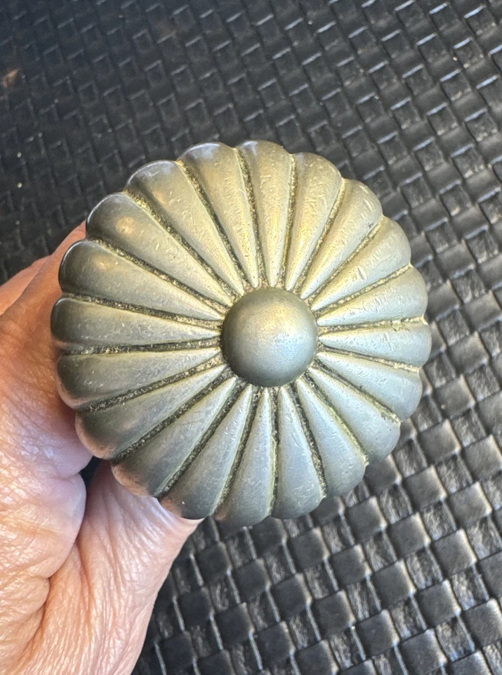 Antigua perilla de puerta de paso plateada Yale & Towne L-15221 edificio Marquette Chicago Foto 2 de 4