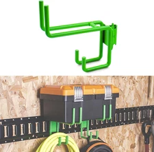 E-Track Heavy Duty Shovel Hanger, Double Layer Hooks for Tools, Rakes, Spades, H