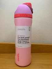 Owala "Angel Food Cake" NEW Spring Color 24oz Free Sip Pink, Coral, Purple