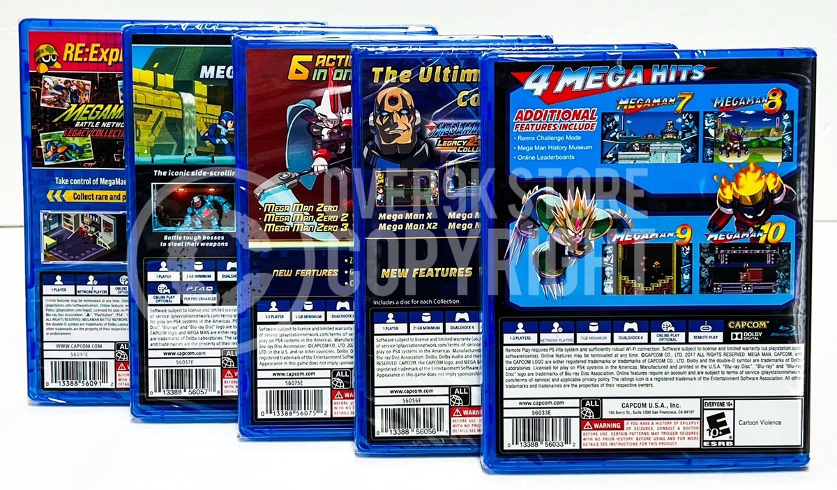 へへへ Mega Man Bundle w/ 5 games - PS4 - Brand New | Factory Sealed
