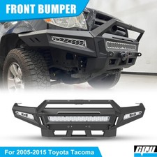 Fits 2005-2015 Toyota Tacoma Off-road Front Bumper W2led Lights Bull Bar