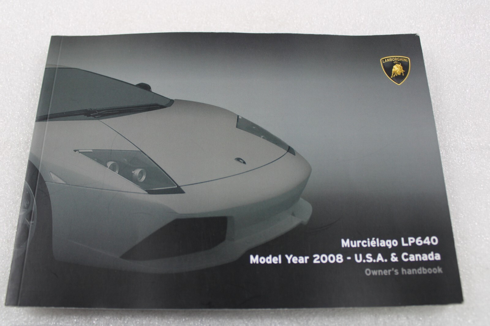 Lamborghini Murcielago LP640, Owners Manual w/Case, Used