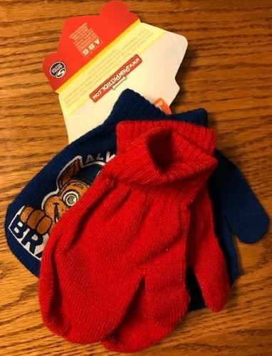 Paw Patrol Blue and Red Mittens Set Of 2 Pair - Chase - New with tags - Picture 2 of 2