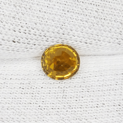 1,06 kt massiver Glanz "gelblichgrün" natürlicher Malaya Granat - oval....!!!!! - Bild 2 von 2