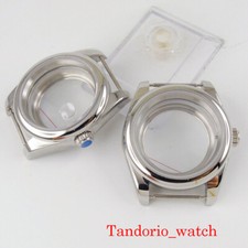 39mm Fit NH35 NH36 316L Stainless Steel Watch Case Sapphire Glass Screw Back