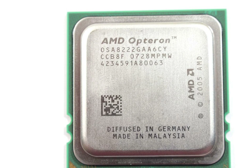 AMD OSA8222GAA6CY Opteron 8222 3.0GHz 2MB L2 Dual-Core Socket F Processor T898D - Image 3 of 4