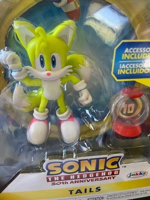 Sonic The Hedgehog NEON TAILS Super Ring 30th Anniversary Jakks 4