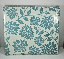 New 20 Page Blue Floral Themed Top Load Scrapbook Post Bound By MBI