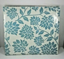 New 20 Page Blue Floral Themed Top Load Scrapbook Post Bound By MBI