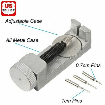 #ad Metal Adjustable Watch Band Strap Bracelet Link Pin Remover Repair Tool Kit Set2 $7.68