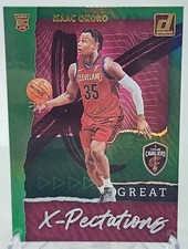 Isaac Okoro 2020-21 Donruss Great X-Pectations Green Flood Rookie RC #5 