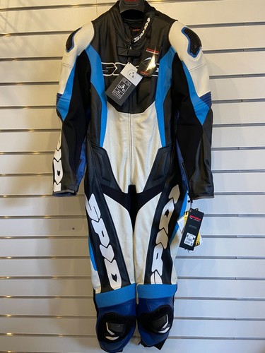 Spidi Sport Warrior perforated Pro 1 Piece Motorcycle Race Suit - Black / Blue