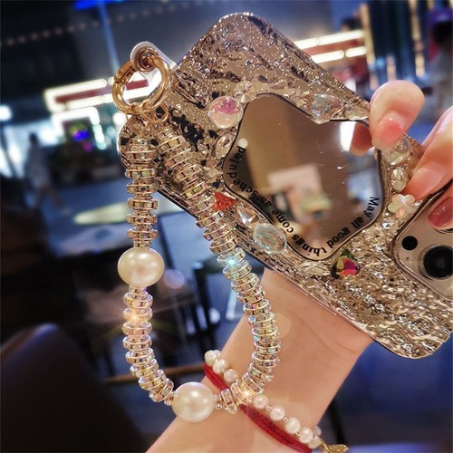 Diamond Pearl Cellphone Strap Rhinestone Phone Pendant Hanging Ornaments - 第 10/15 張圖片