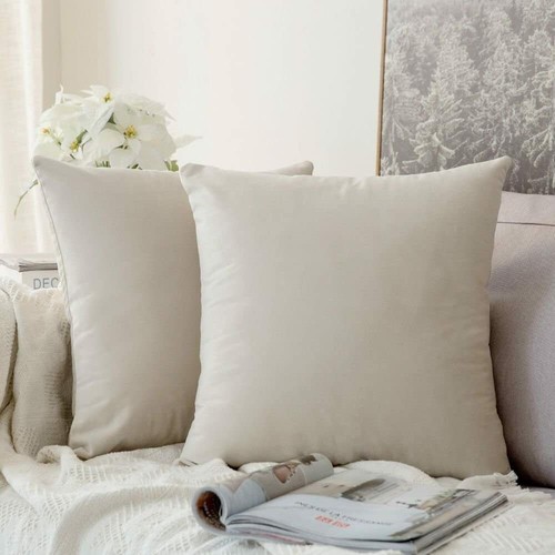 2 almohadas de pluma (50 x 50 cm) almohadillas de cojín insertos relleno cuadrado 20 pulgadas - Imagen 7 de 11