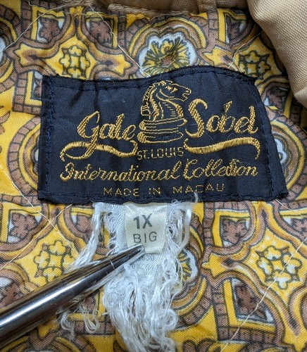 Vintage Gale Sobel International Collection Bomber Jacket Men's Size Big 1X - Picture 2 of 12