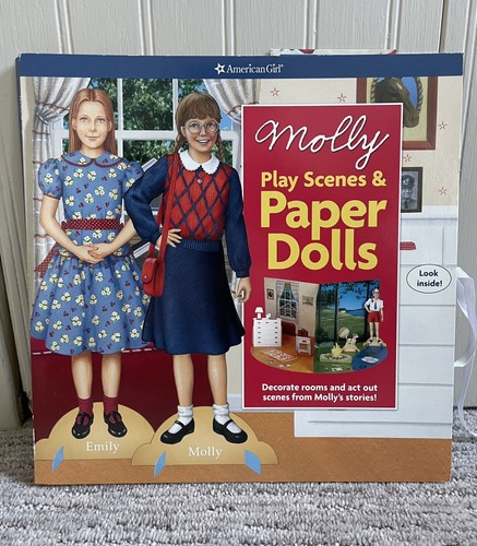 American Girl Molly Play Scenes & Paper Dolls Book Nearly Complete