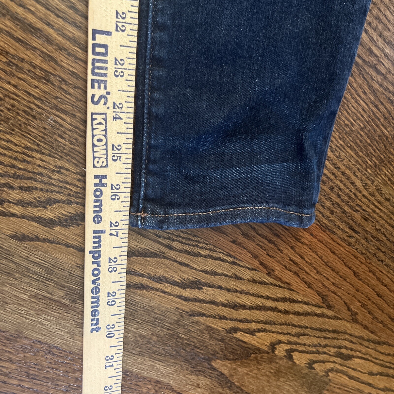 Express Womens Jeans 28 X 27 Mid Rise Slim Ankle Blue Denim - View 7