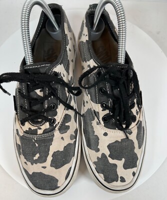 VANS Sneakers Shoes Women's Size 8 Cow Black/White Off The Wall