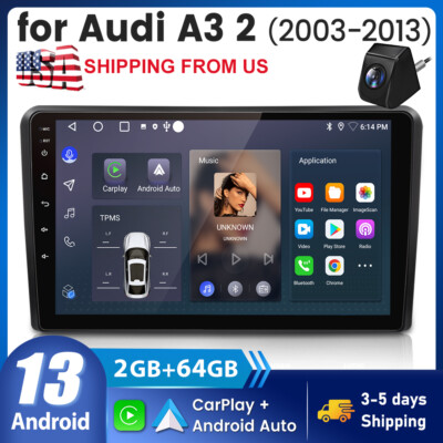 ADIVOX 7 Voor Audi A3 8P S3 RS3 2003-2012 Android 15 Carplay Auto Wifi Rds Dsp Dab