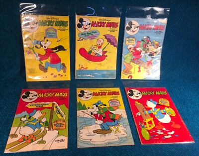6 WALT DISNEY S MICKEY MOUSE germany MAUS COMICS Comic Books 1976 1978 1979