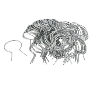 PLUM_FITTINGS EZ Twist 2" (1 7/8" OD) x 11 Gauge Preformed Steel Fence Ties - 100 Pack