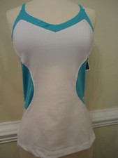 NWT FILA PLATINUM CAMI White Tennis Golf Run Yoga Sports Tank Top
